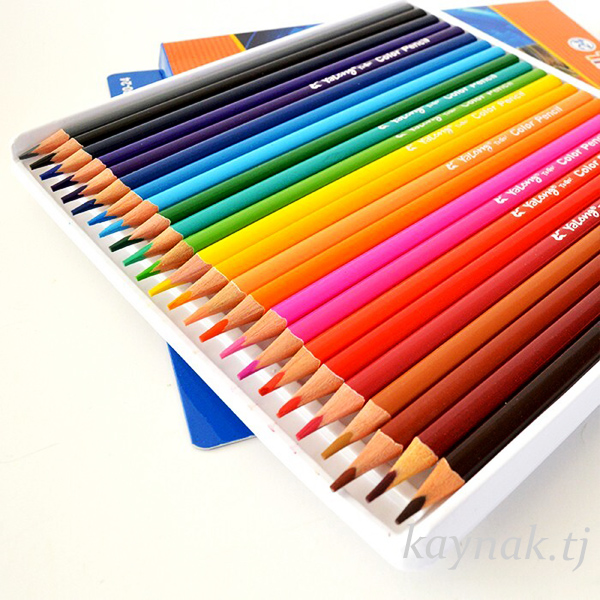 Набор цветных карандашей, YALONG, 24 цвета, Дерево