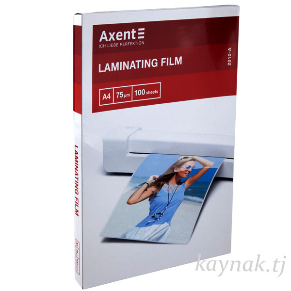 Плёнка для ламинирования Axent 2010-A, 75 мкм, A4, 216 x 303 мм, 100 штук